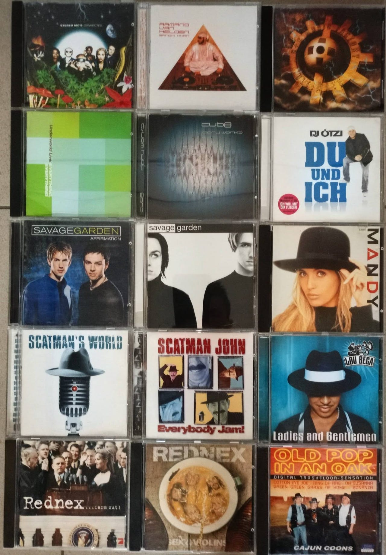 Eurodance ja pop CD-levyjä kokoelma