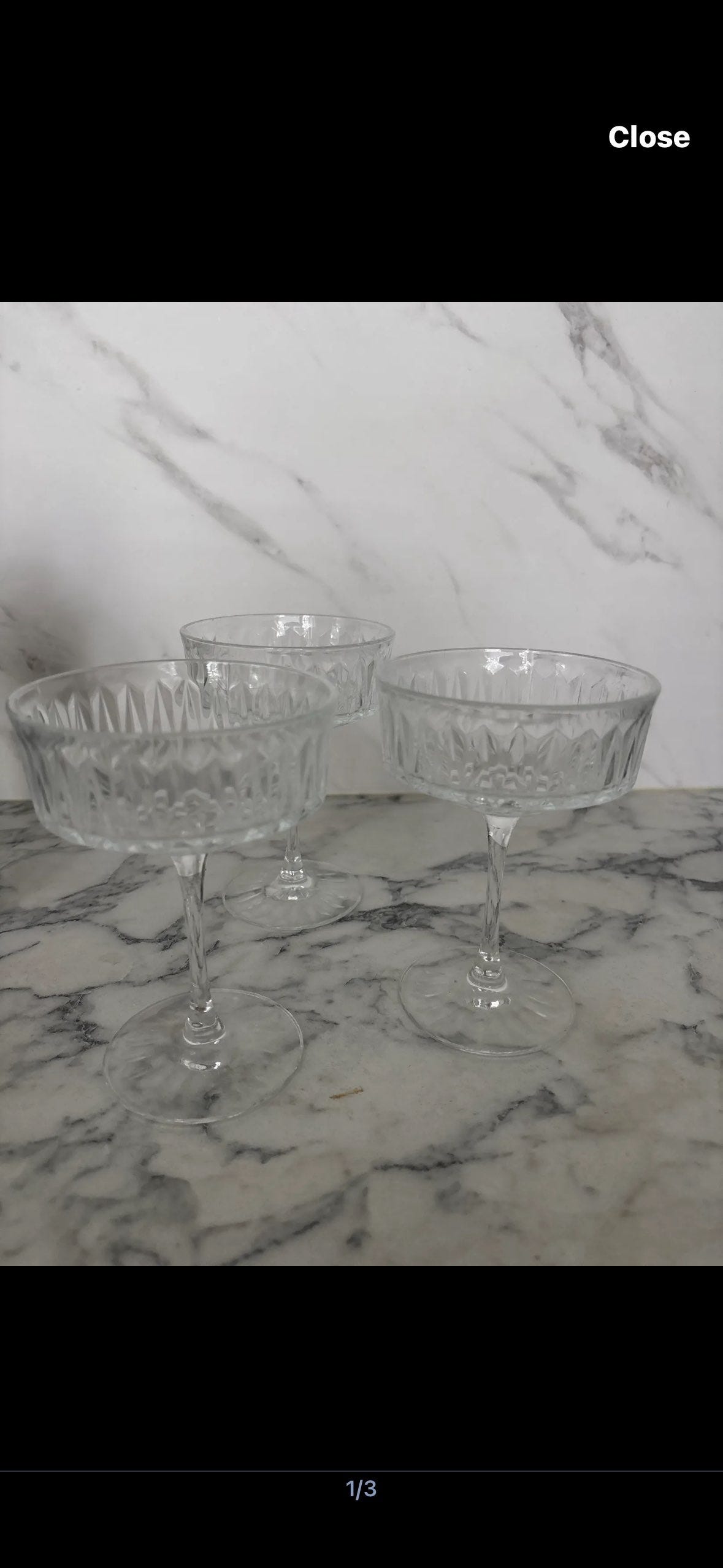 IKEA lasiset jälkiruokamaljat jalalla