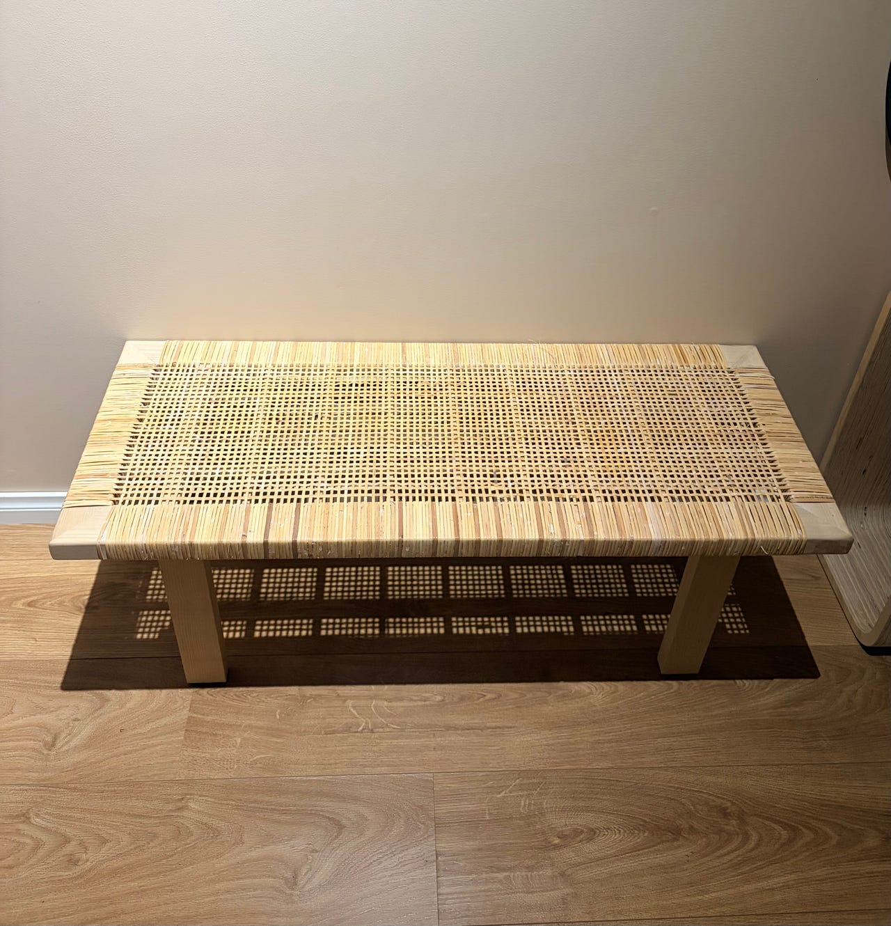 Ikea Stockholm rottinkipenkki / sohvapöytä