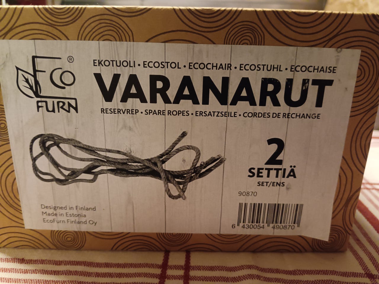 EcoFurn Ekotuolin varanarusetti (2 kpl)