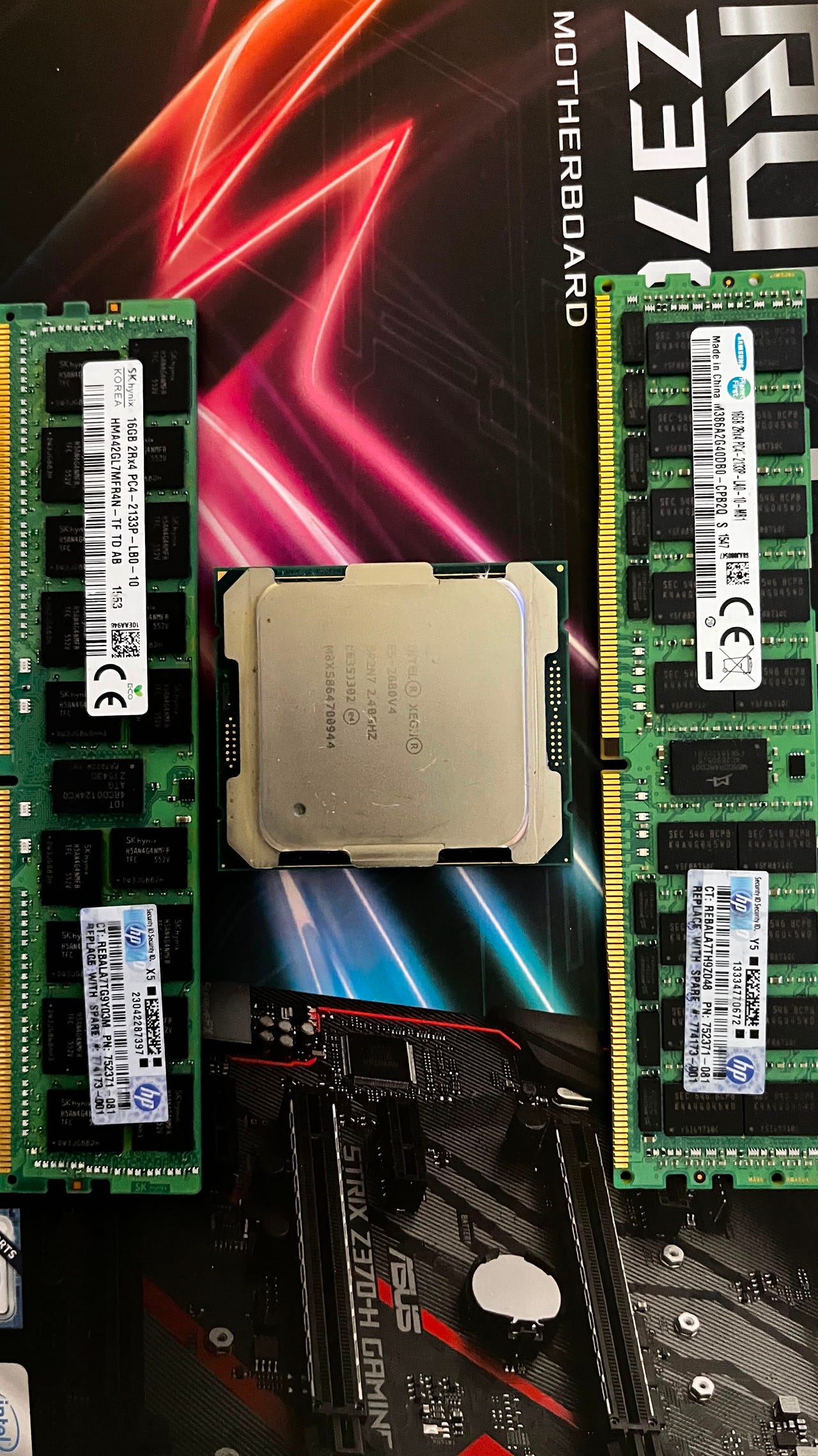2 X 16Gb ECC RAM + Xeon E5-2680v4