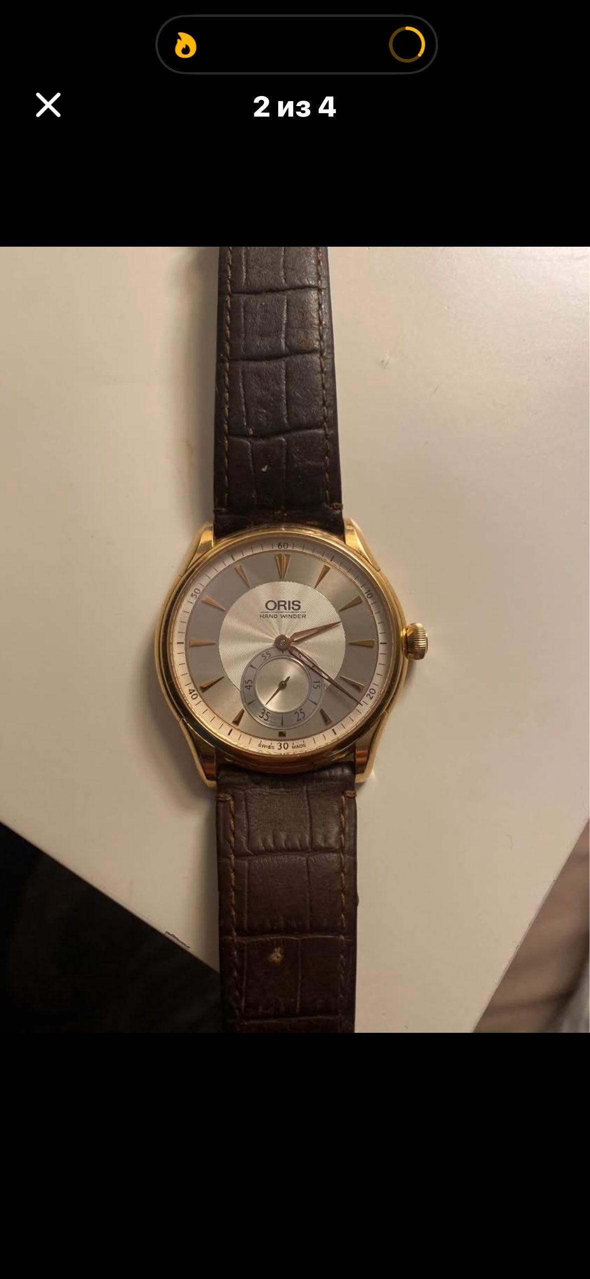 Oris Artelier 18K Rose Gold Hand Winding 40 mm