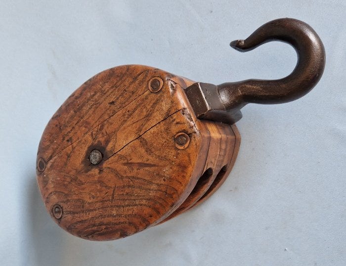 Ship’s pulley - Puu, Rauta