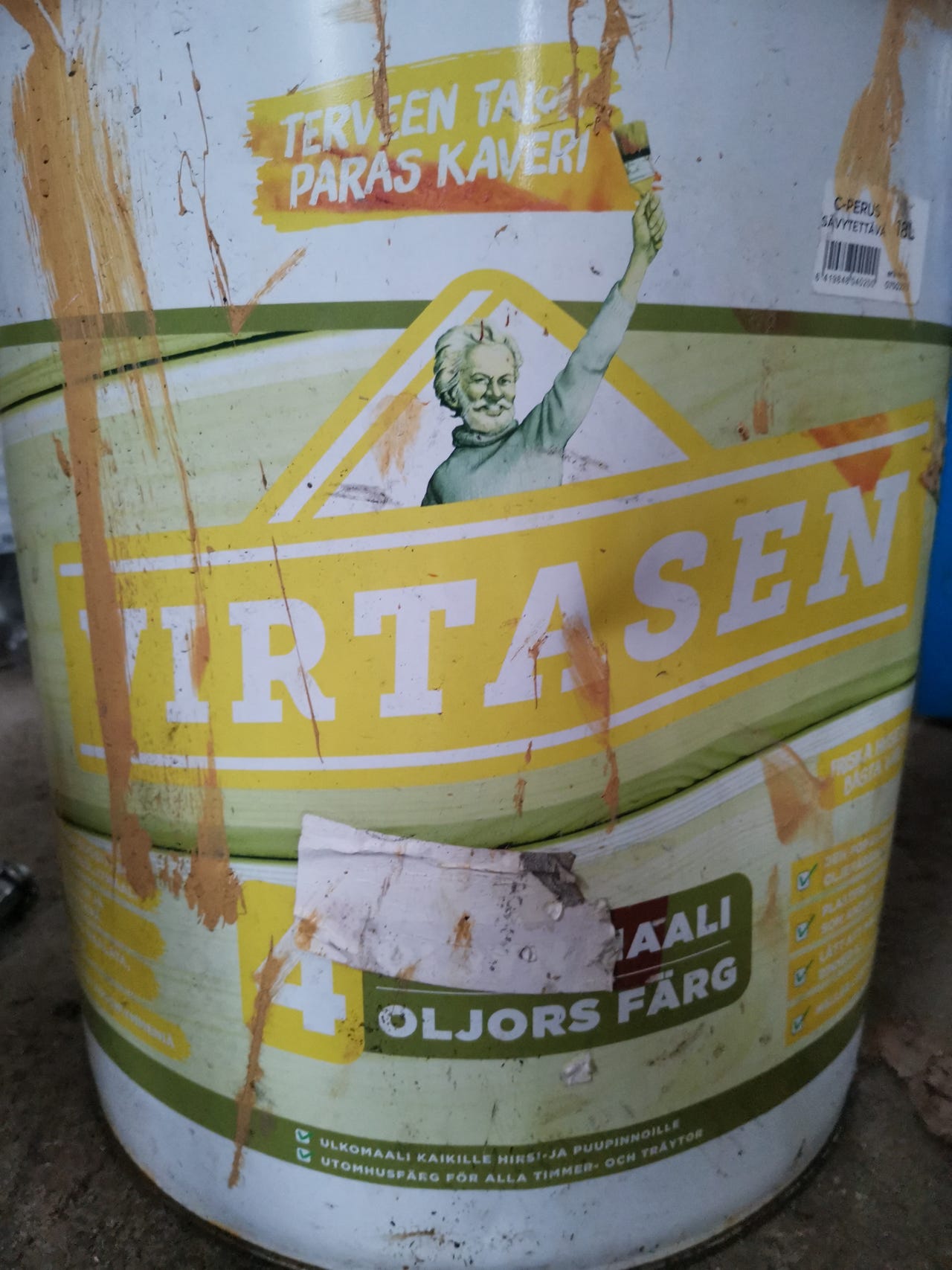 Virtasen 4 Öljyn maali 18l.