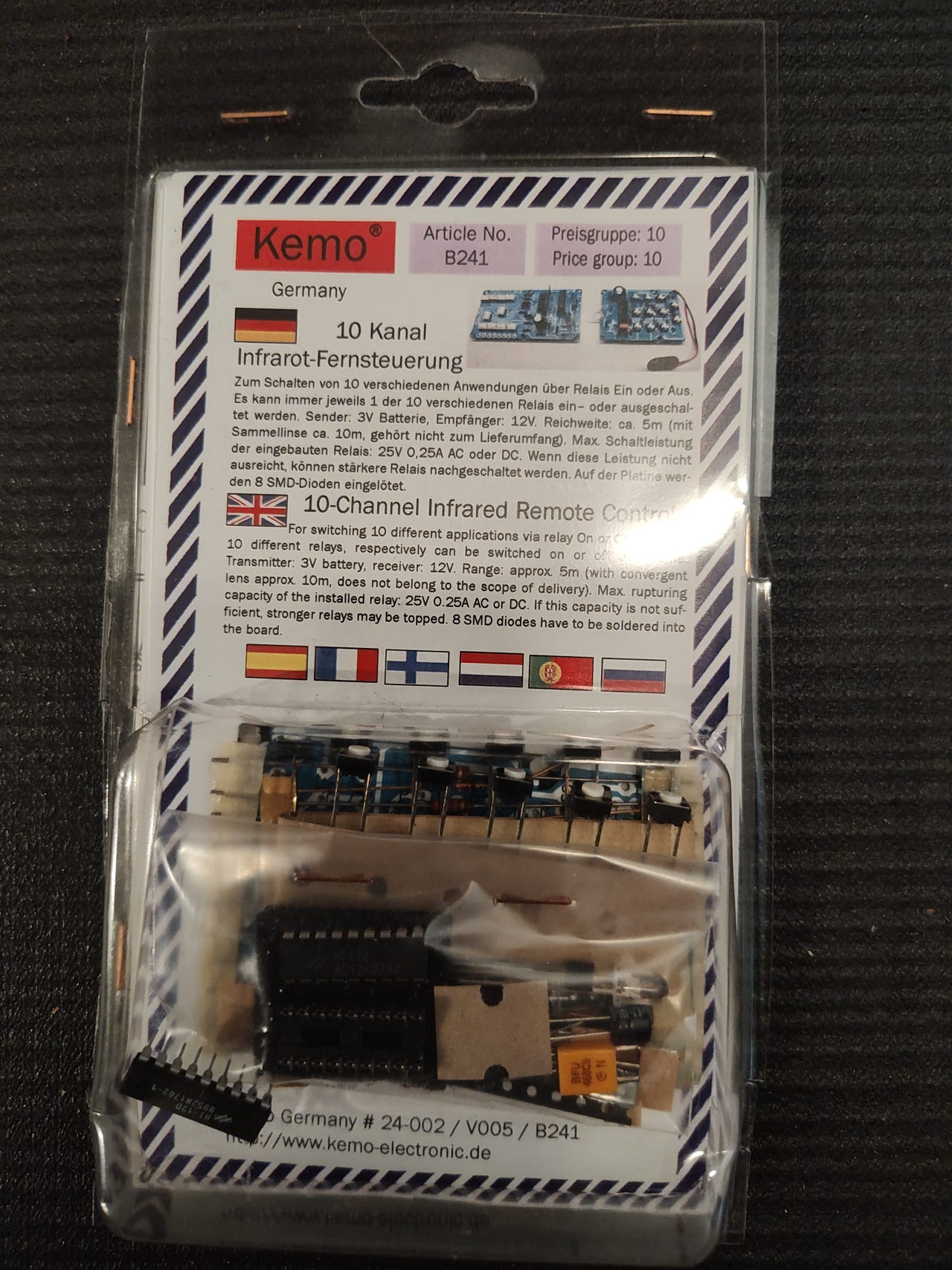 Kemo B241 10 Channel Infrared Remote Control Kit