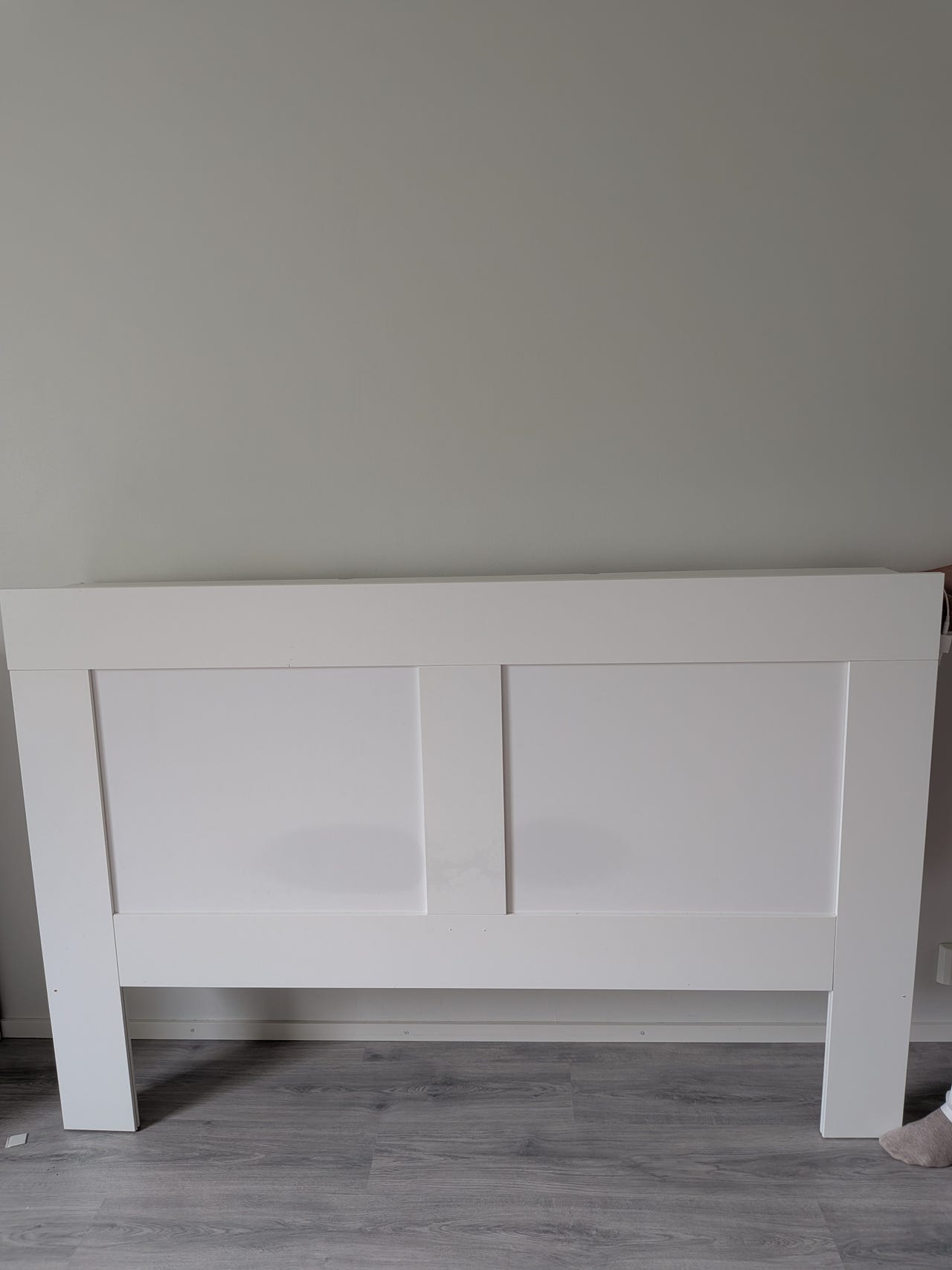 IKEA valkoinen Brimnes sängynpääty