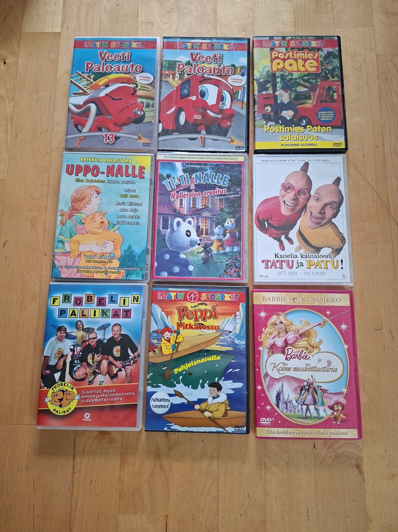 Lasten DVD Elokuvat 9 kpl