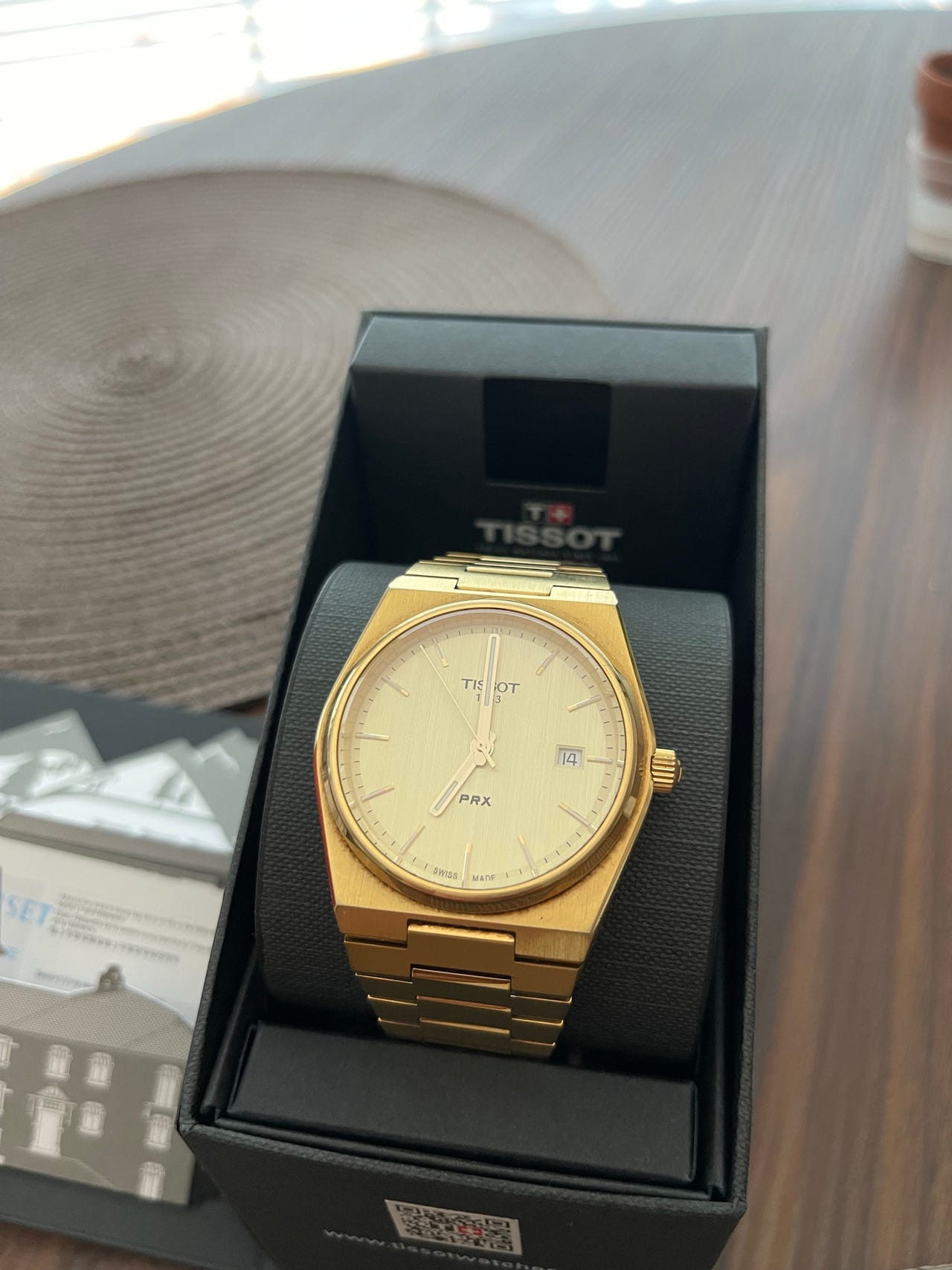 Tissot PRX miesten rannekello kultainen