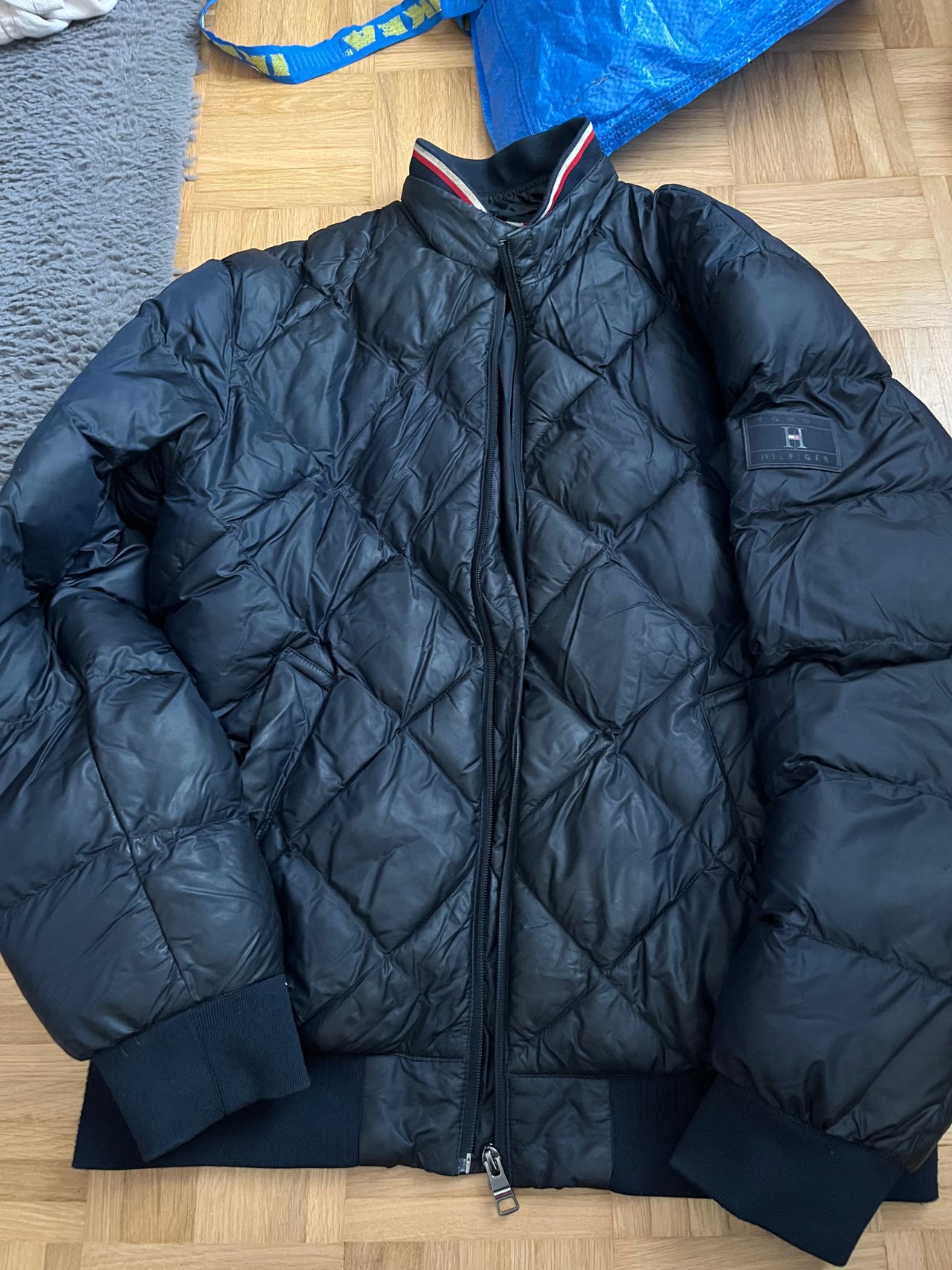 Tommy Hilfiger TH Warm miesten takki M sininen