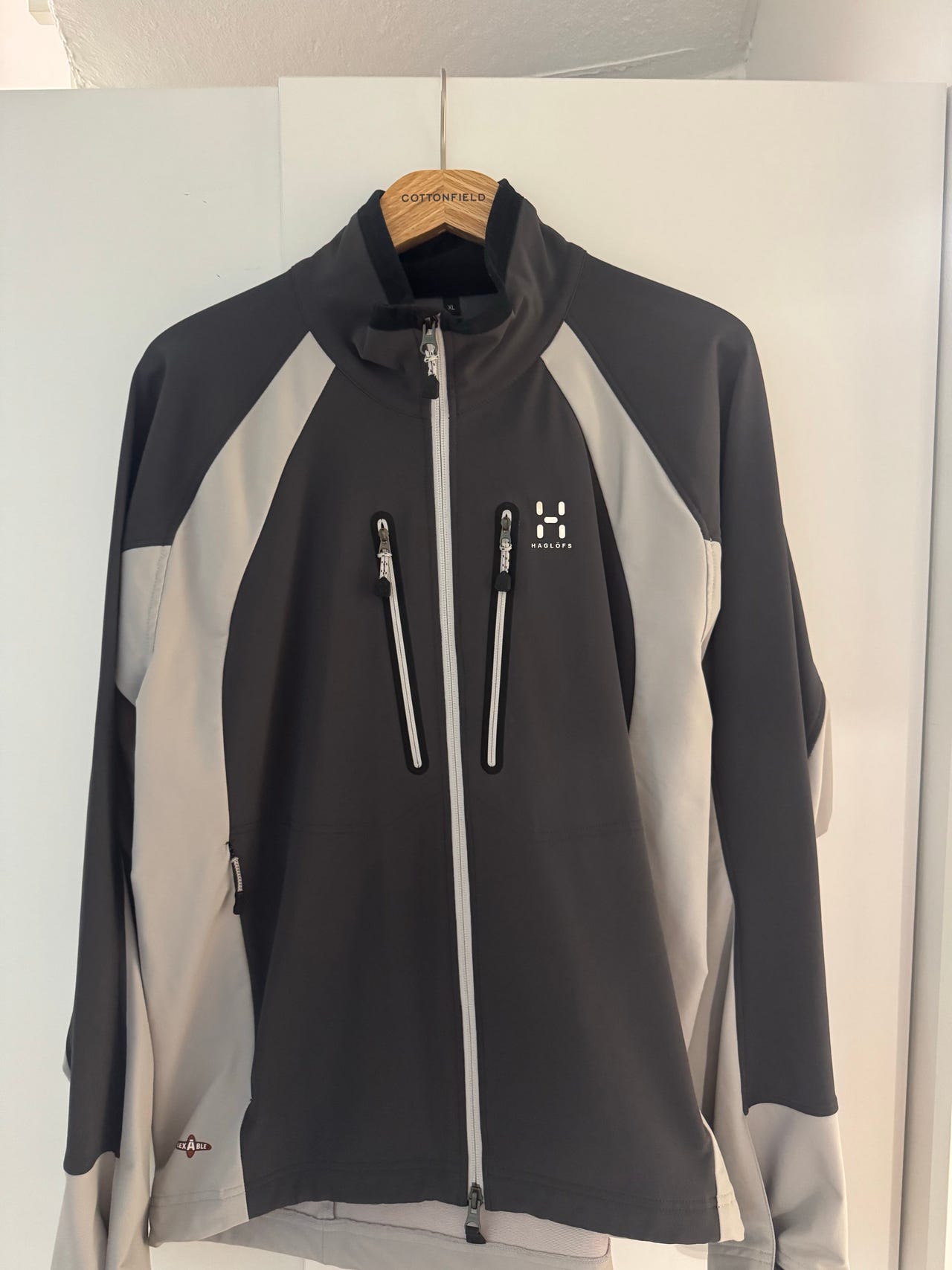 Haglöfs softshell-takki XL harmaa