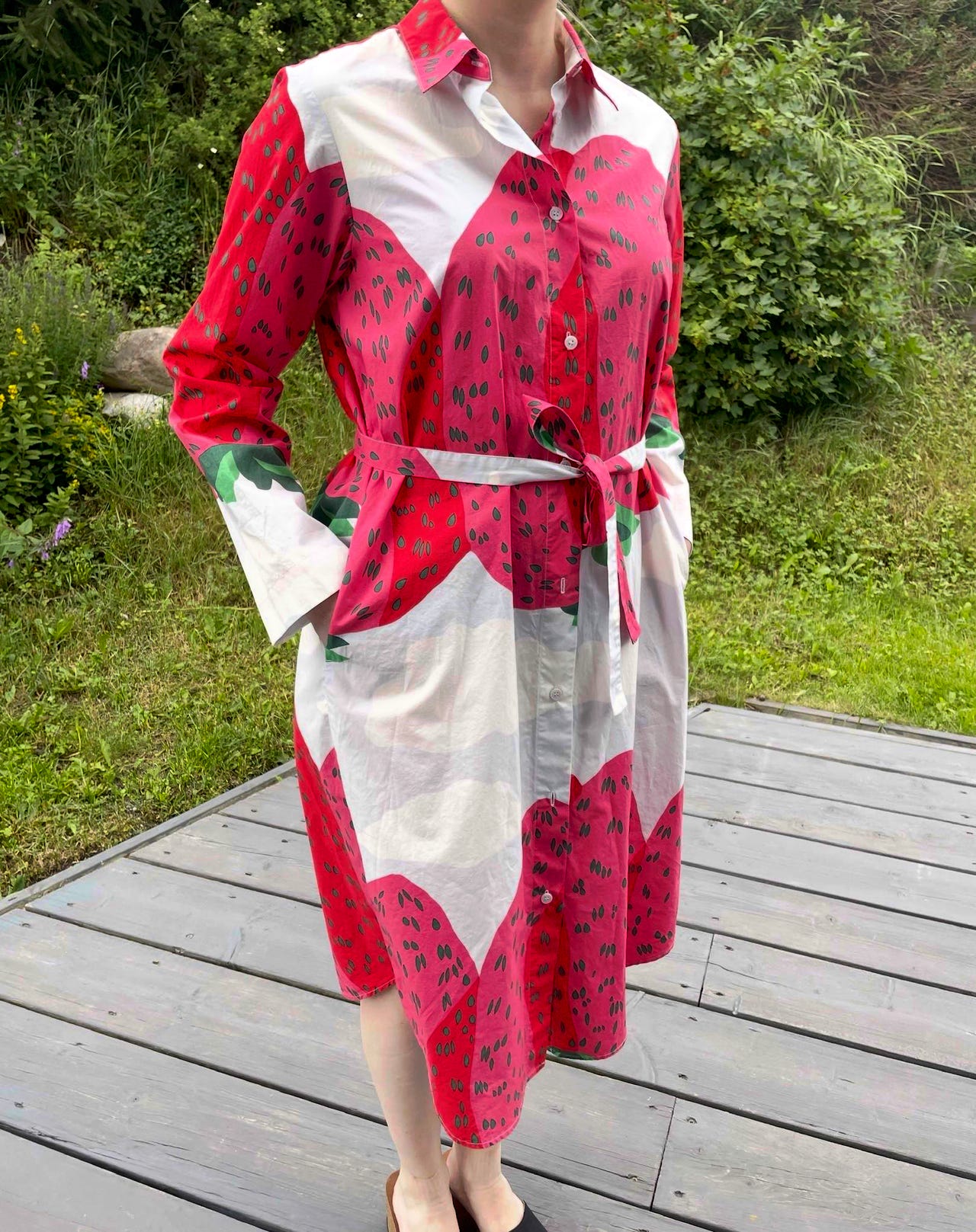 Marimekko Minta Mansikkavuoret mekko 40