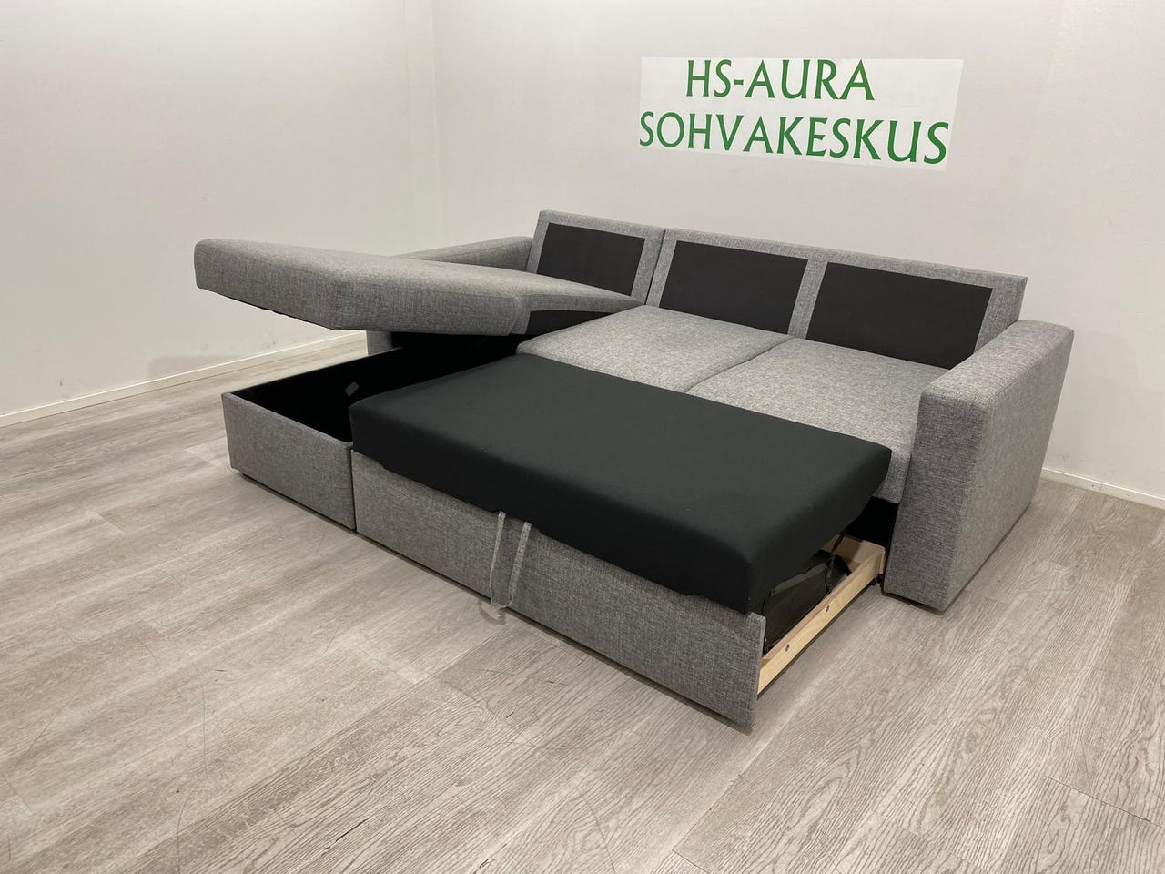 Vaaleanharmaa Vuodesohva 230 x 160 – Ilmainen Toimitus