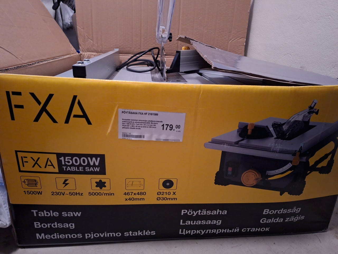 Femi pöytäsaha 1500W