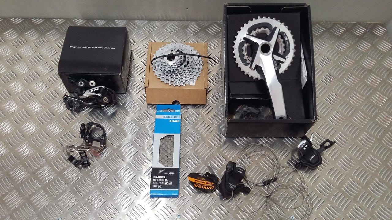 Shimano XTR/XT voimansiirto 2x10 vaihdetta