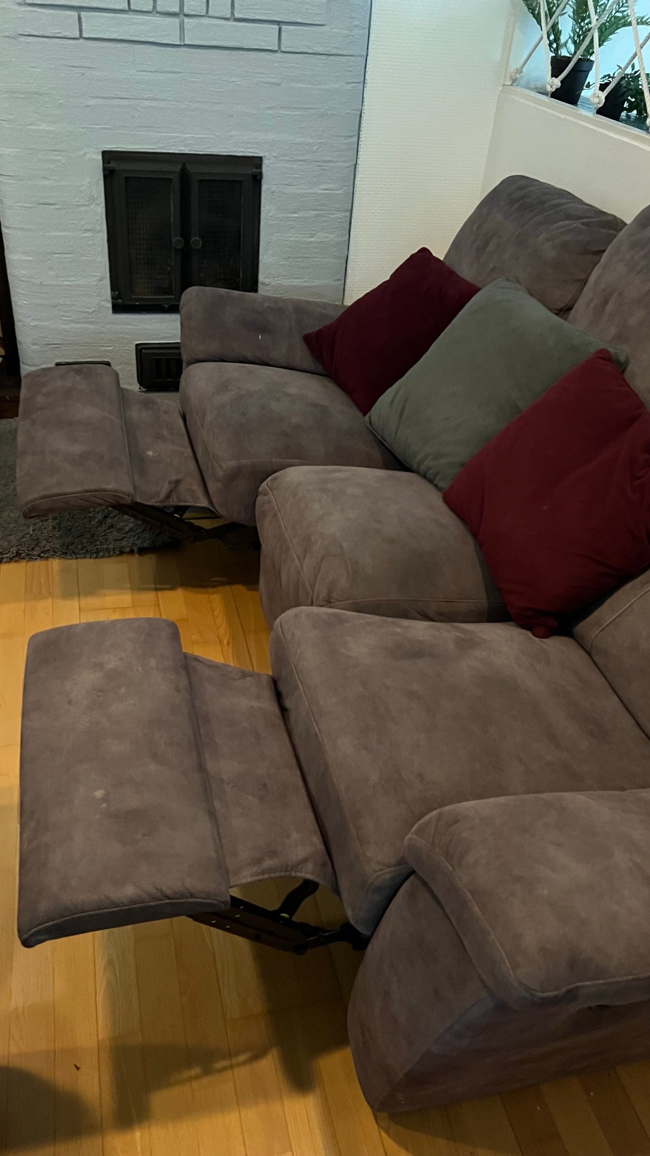 IKEA sohva ja nojatuoli ruskea recliner