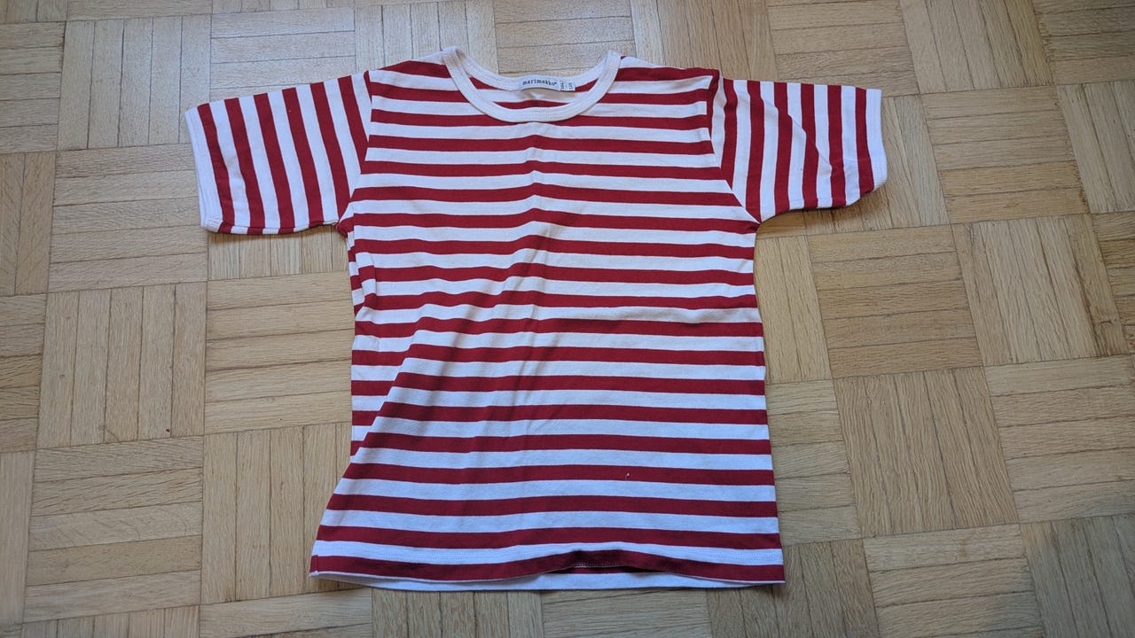 Marimekko raitapaita 104-110