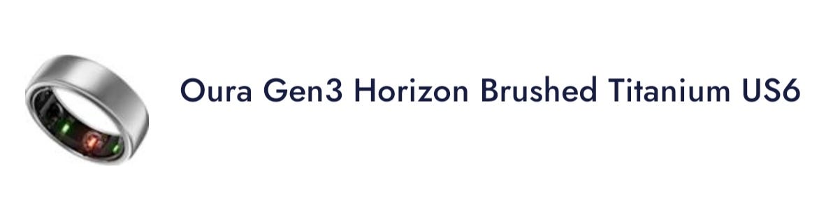 Oura Ring Gen3 Horizon Black laturi
