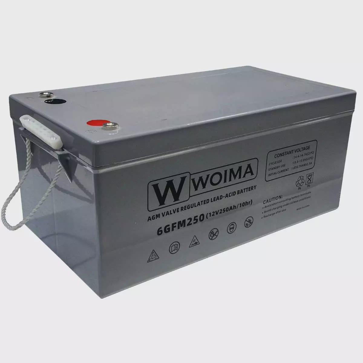 Akku Woima 12V Agm VRLA 250Ah 520x269x220mm