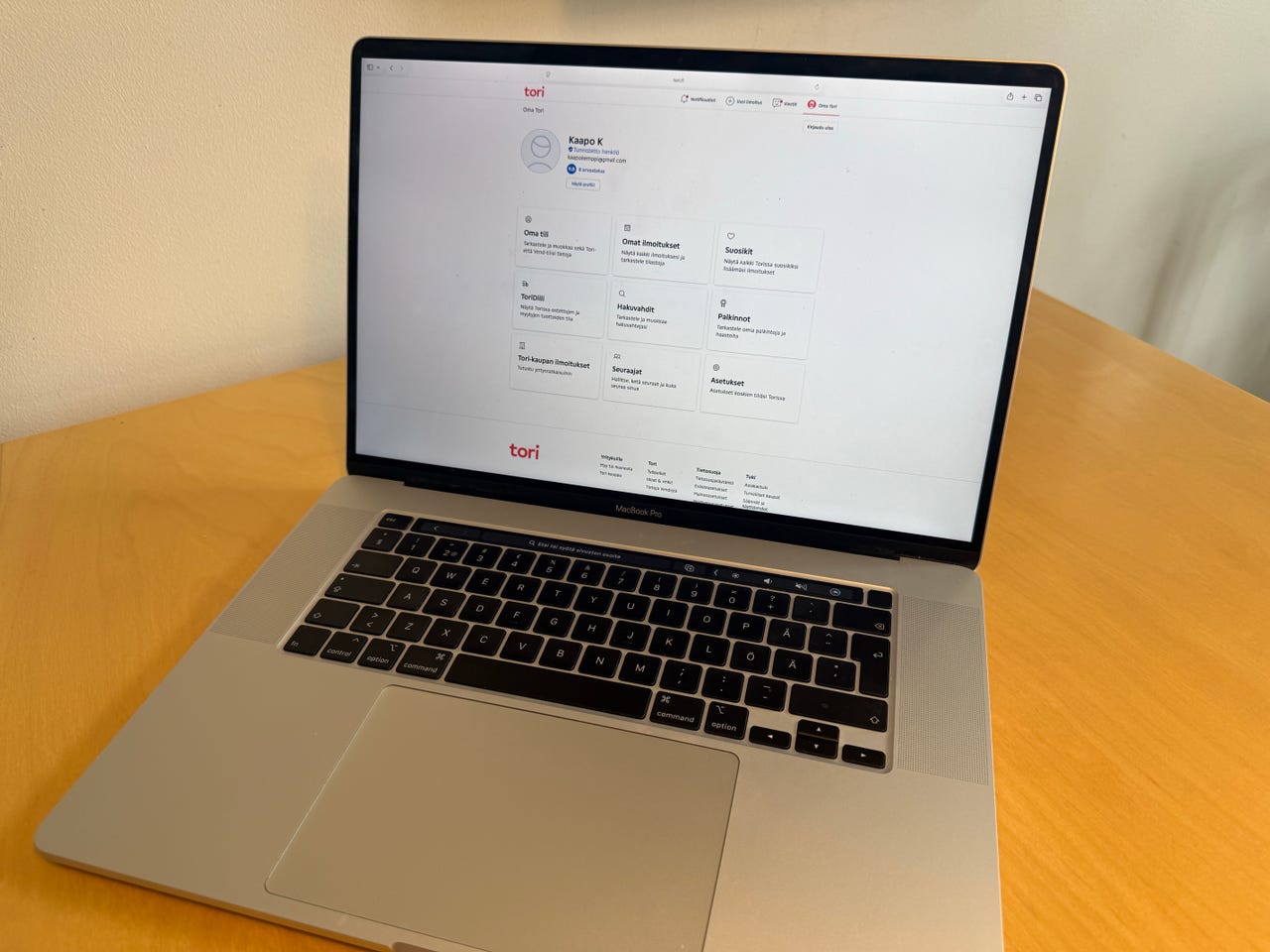 MacBook Pro 16 i9 2019