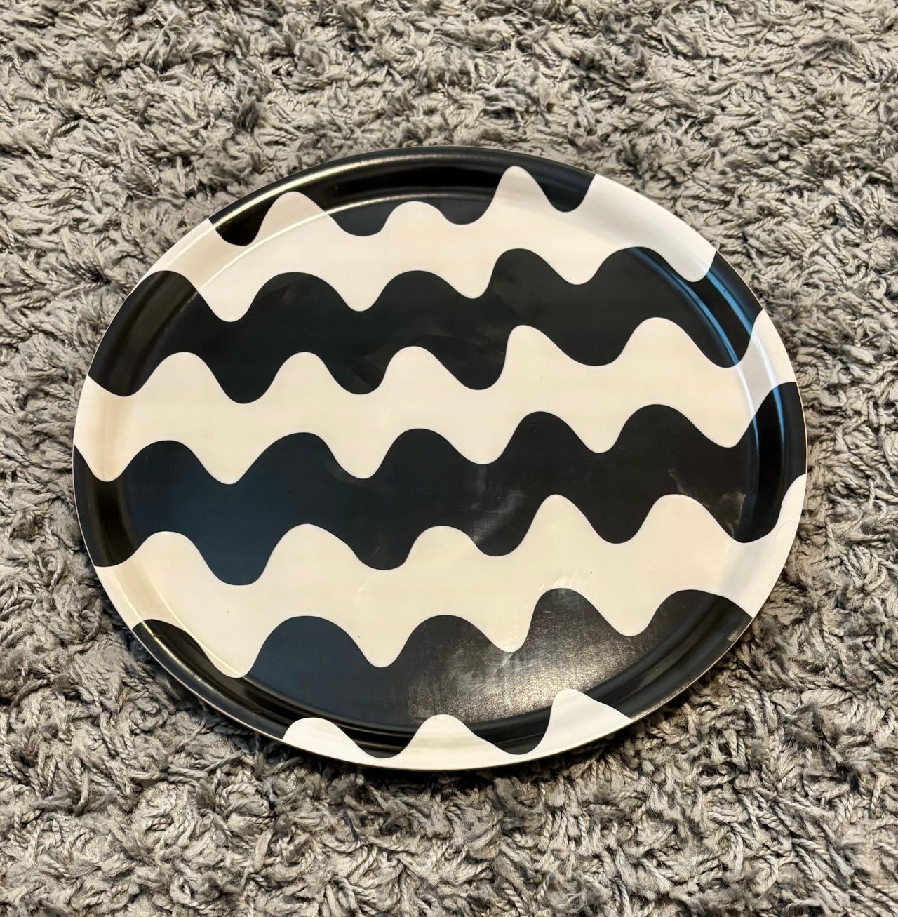 Marimekko Lokki tarjotin 31 cm mustavalkoinen | Tori