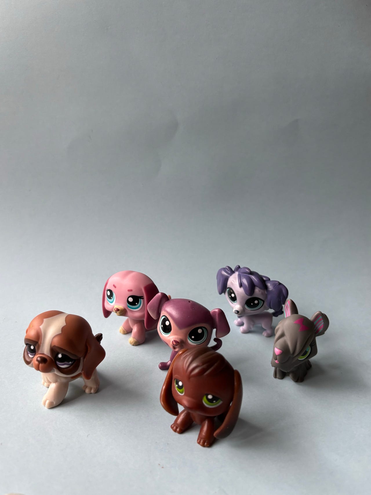 Littlest Pet Shop koirafiguurit 6 kpl LPS koira