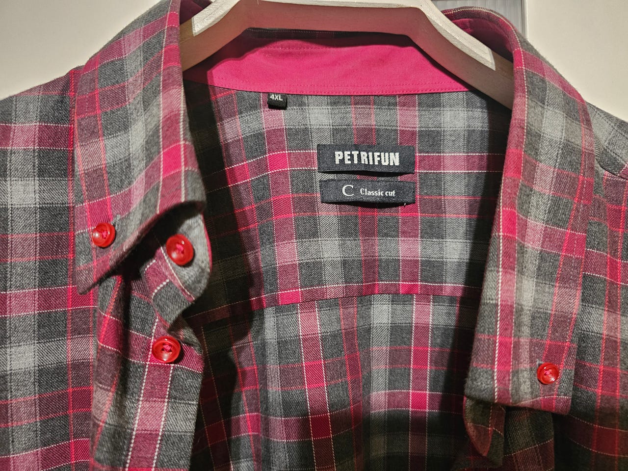 Petrifun ruutupaita 4XL