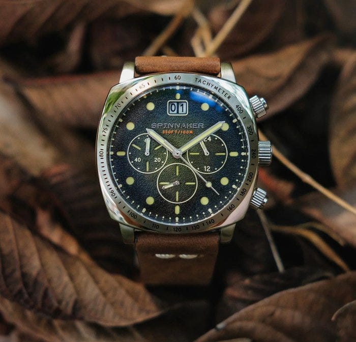 Spinnaker - Mechanical Seiko - Chronograph 1/10th Quartz - New -