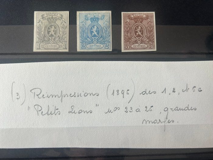 Belgia 1866/1867 - Kleine Leeuw: Hyväksyttyjen suunnitelmien uusi