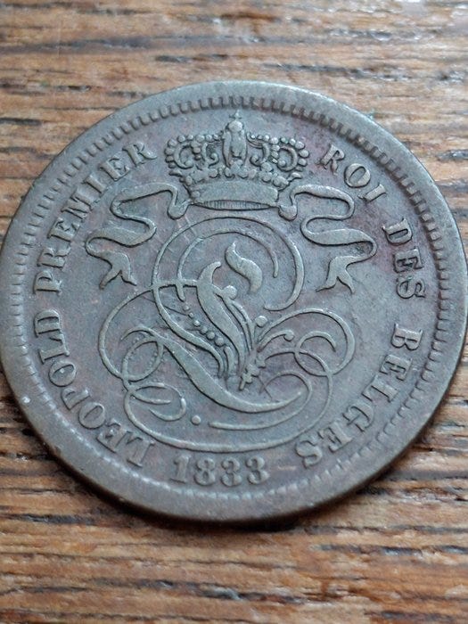Belgia. Leopold I. 2 Centimes 1833 ()