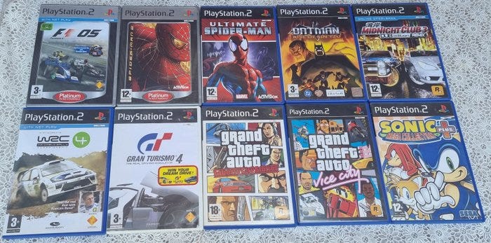 Sony - PlayStation 2 - Ultimate Spiderman; Spiderman 2; Formula 1