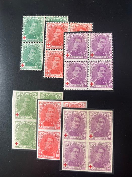 Belgia 1914/1915 - Punaisen Ristin sarja – Albert I pienessä meda