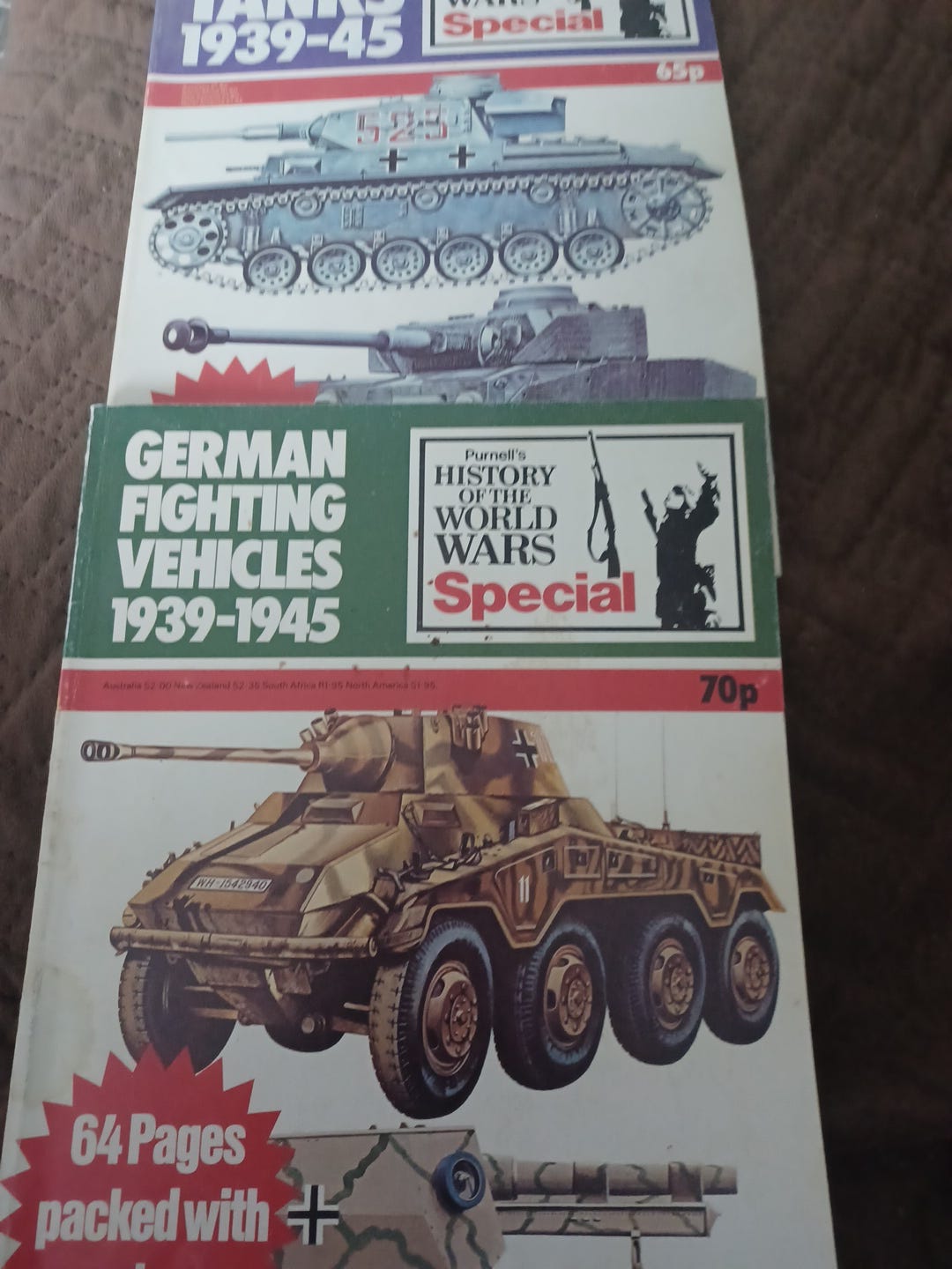 History of the Second World War Special panssarivaunukirjat 1939–