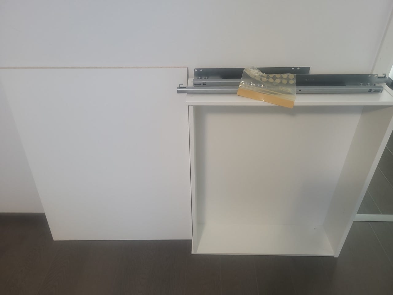 Ikea komplement 75cm laatikko ja hylly