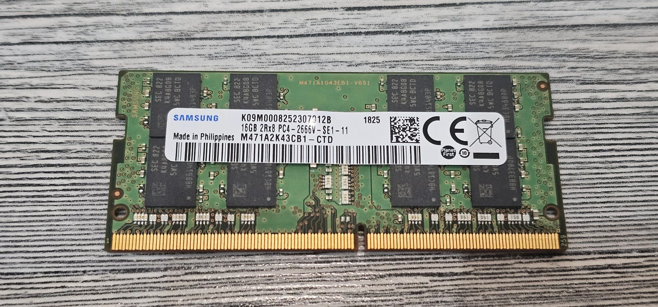 Muistipiiri 16GB DDR4 kannettavaan