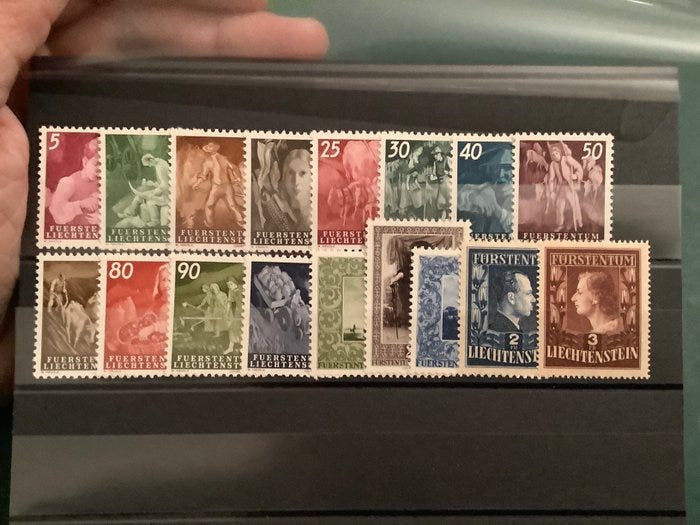 Liechtenstein 1951 - Koko vuosikerta kuninkaallisen pariskunnan k