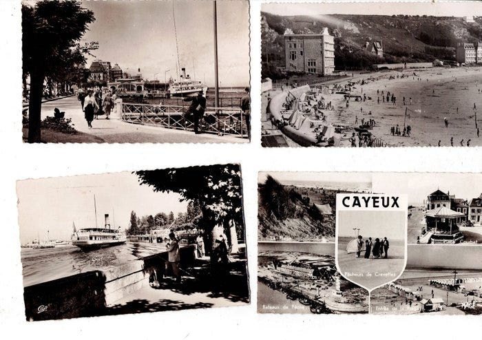 Ranska - Ranskalaisista rannikosta postikortteja (Cayeux, Le Port