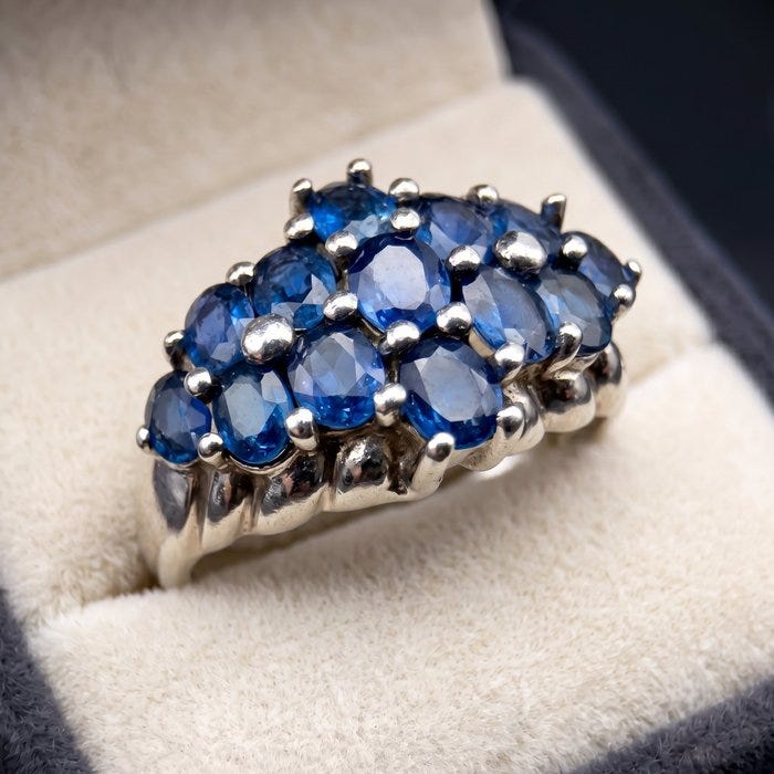 Harry Ivens - Sormus Hopea - Sapphire