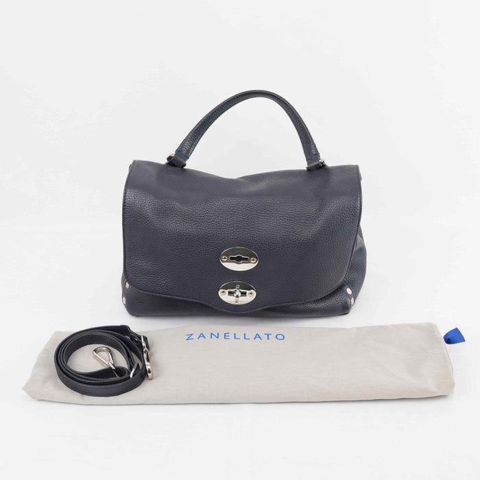 Zanellato - Postina Medium Top Handle Shoulder Bag Pebbled Leathe