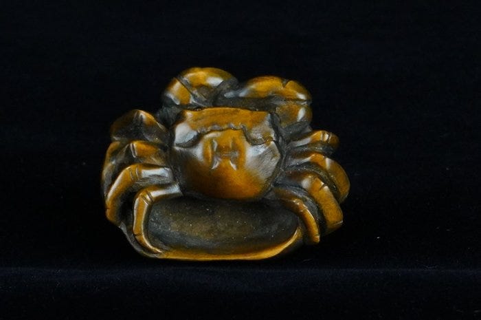 Absoluuttinen huutokauppa - Allekirjoitettu Gyokuho-kani netsuke