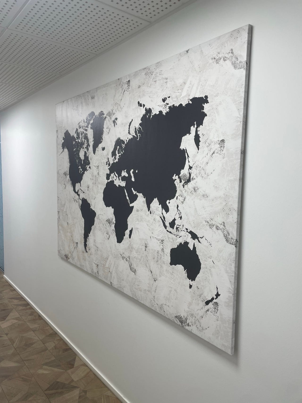 IKEA maailmankartta-taulu 200x140 cm