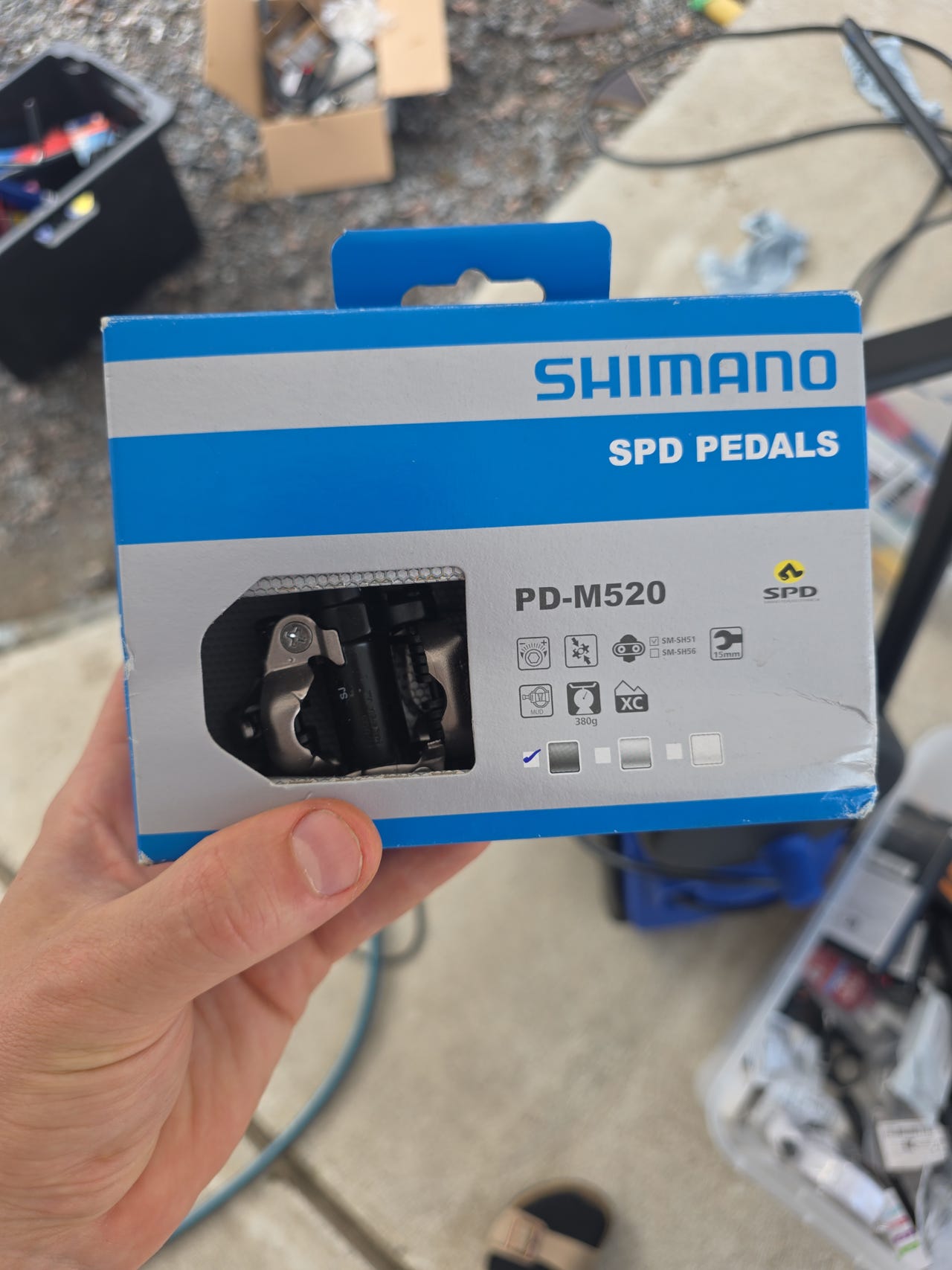 Shimano PD-M520 SPD-polkupyörän lukkopolkimet