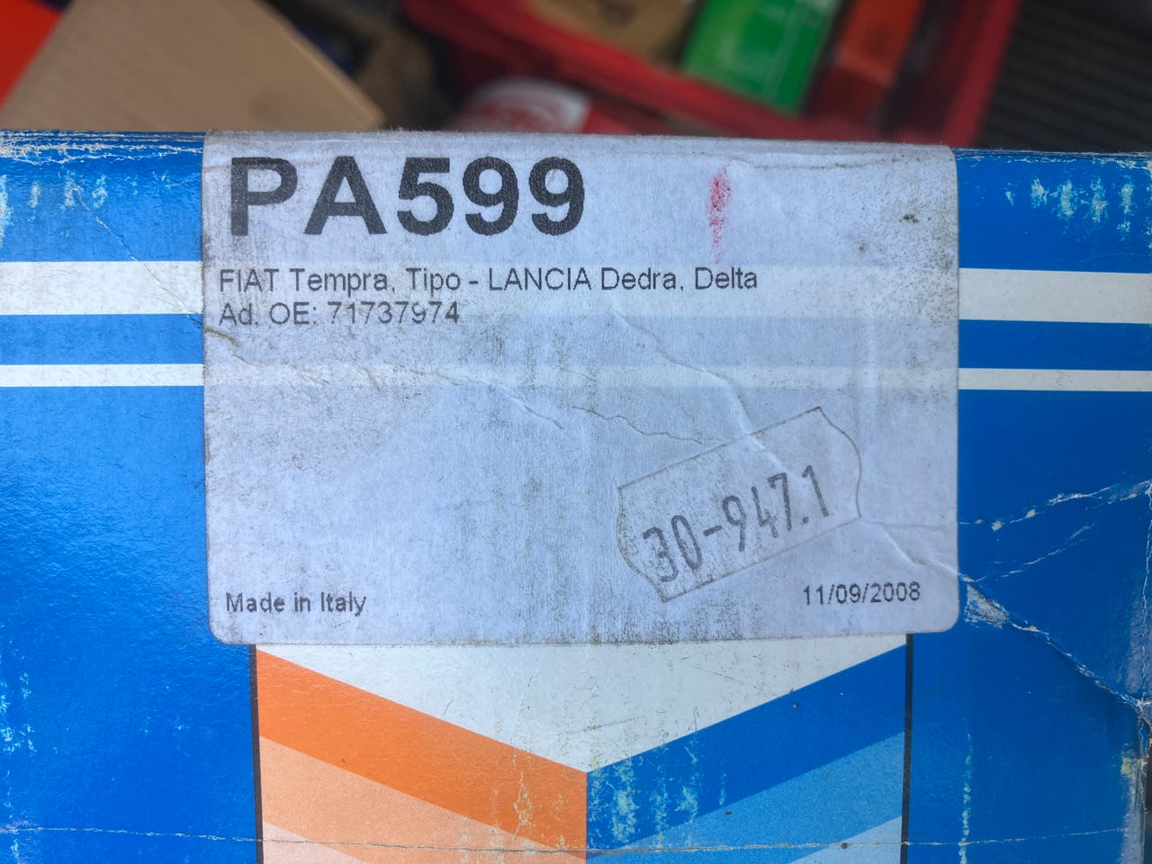 Fiat Tipo/Tempra/Uno/Delta 1.4/1.6 Vesipumppu 88-96