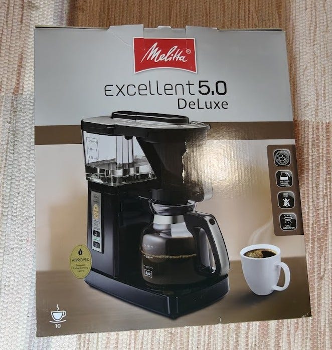 Melitta Excellent 5.0 Deluxe kahvinkeitin (TAKUU 5/2028)