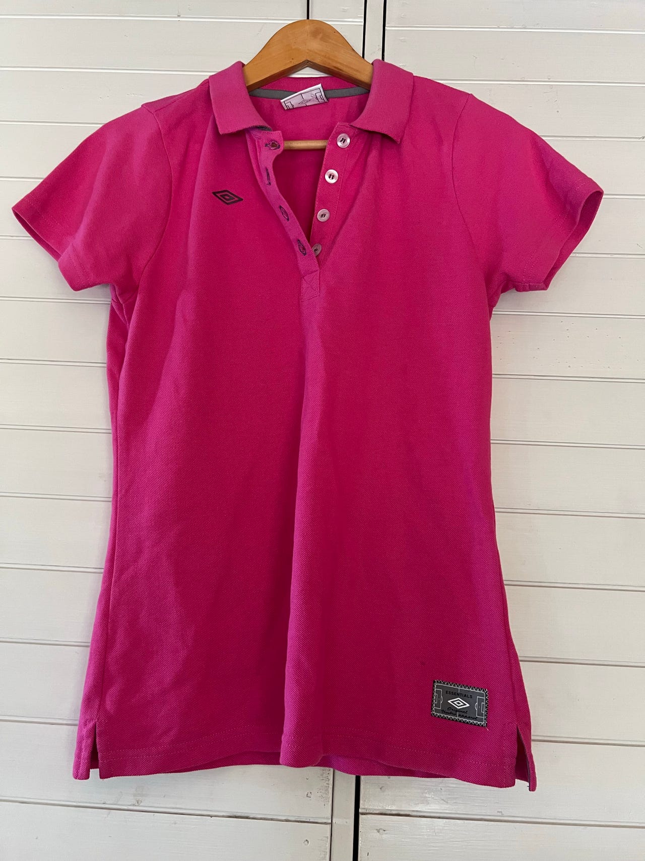Uusi Umbro Essentials naisten pikeepaita M vaaleanpunainen