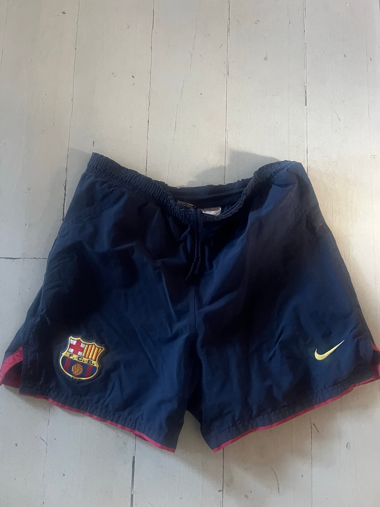 Nike FC Barcelona jalkapalloshortsit S tummansiniset