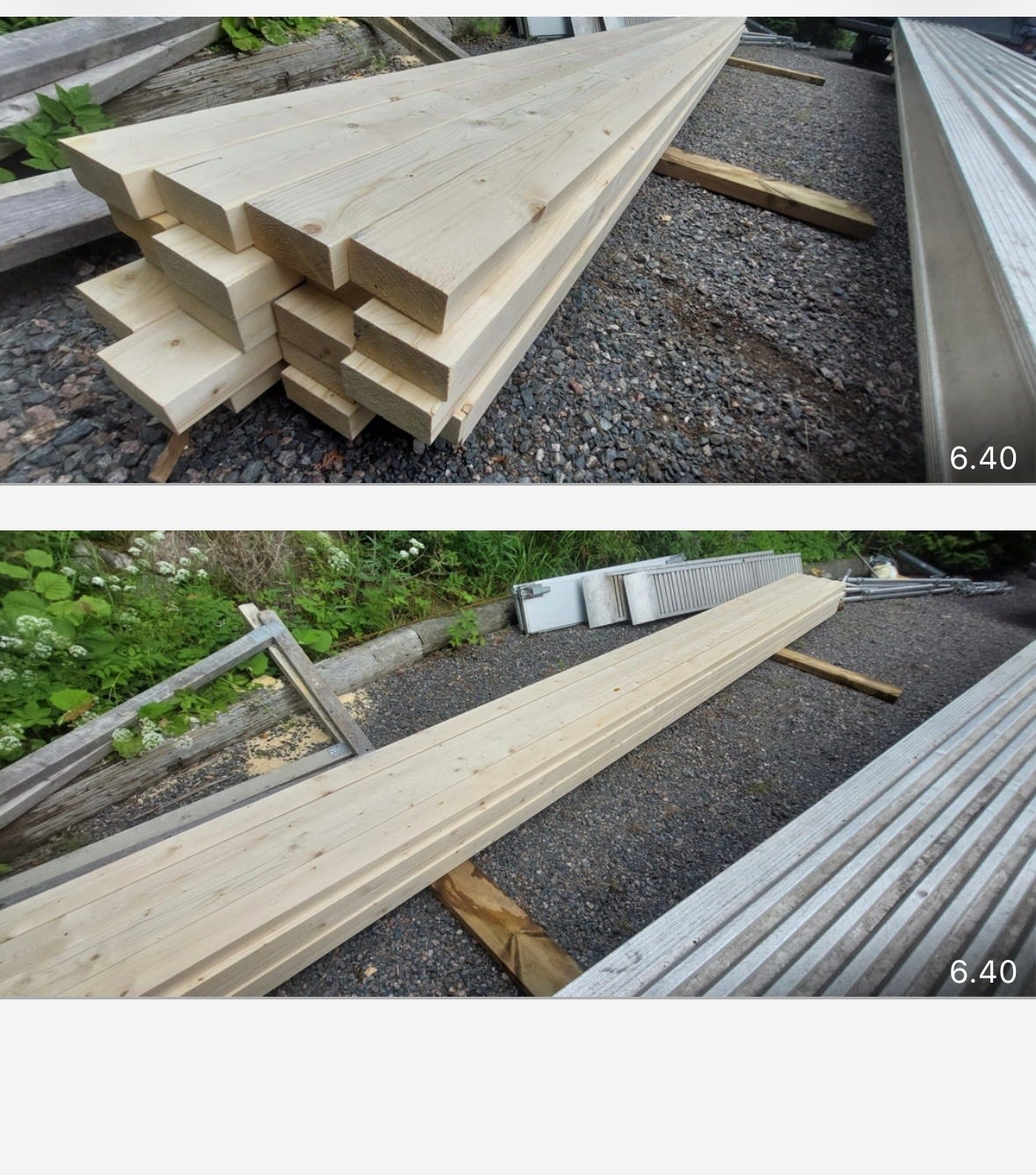 48x98 Mitallistettu puutavara 5.1m
