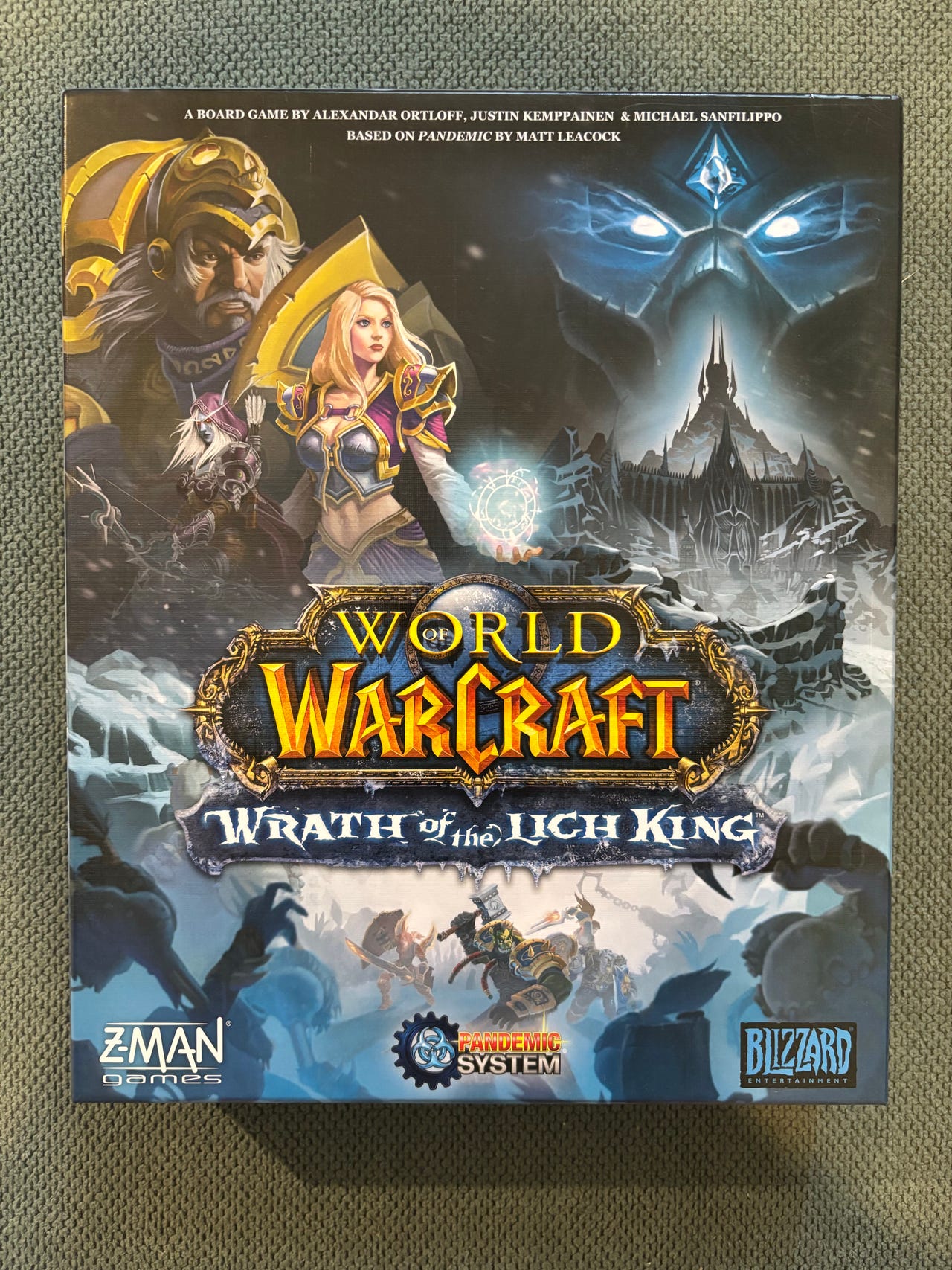 World of Warcraft Wrath of the Lich King lautapeli (eng.)