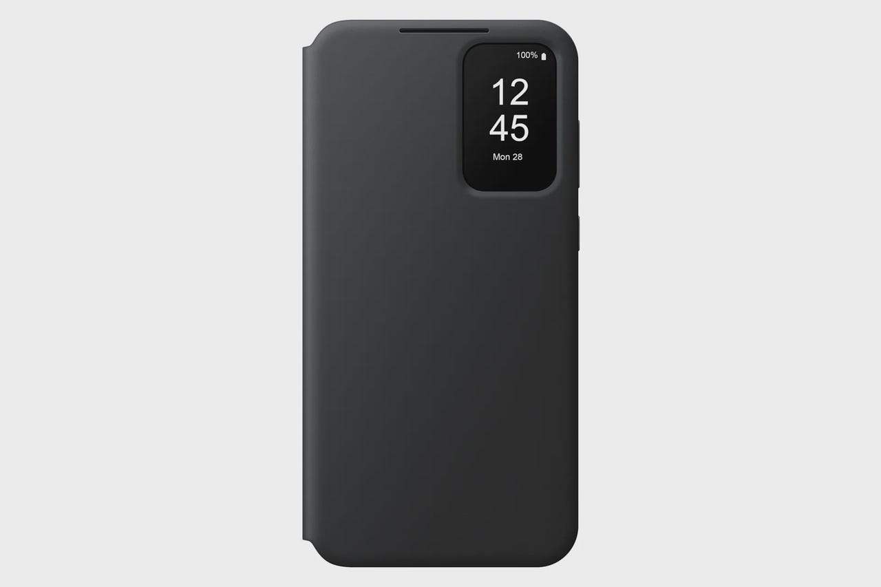 Samsung Galaxy A35 Smart View -lompakkokotelo, Musta