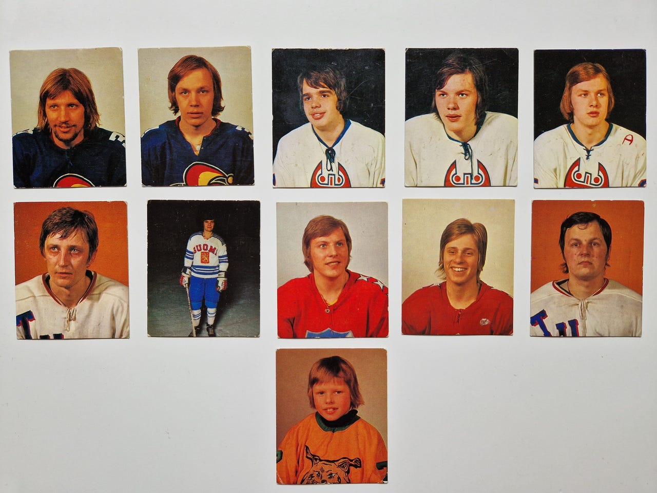 Williams 1972/1973 jääkiekko keräilykortit 11 kpl