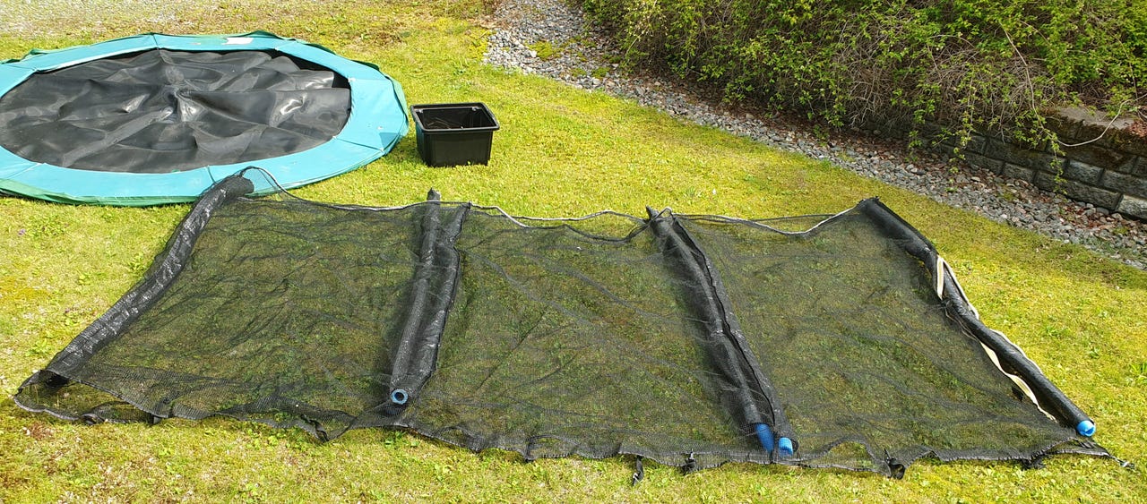 Trampoliini 240 cm suojaverkolla